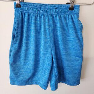 HEAD Boys Athletic Shorts Blue | Youth Medium (7/8) | Elastic Waist